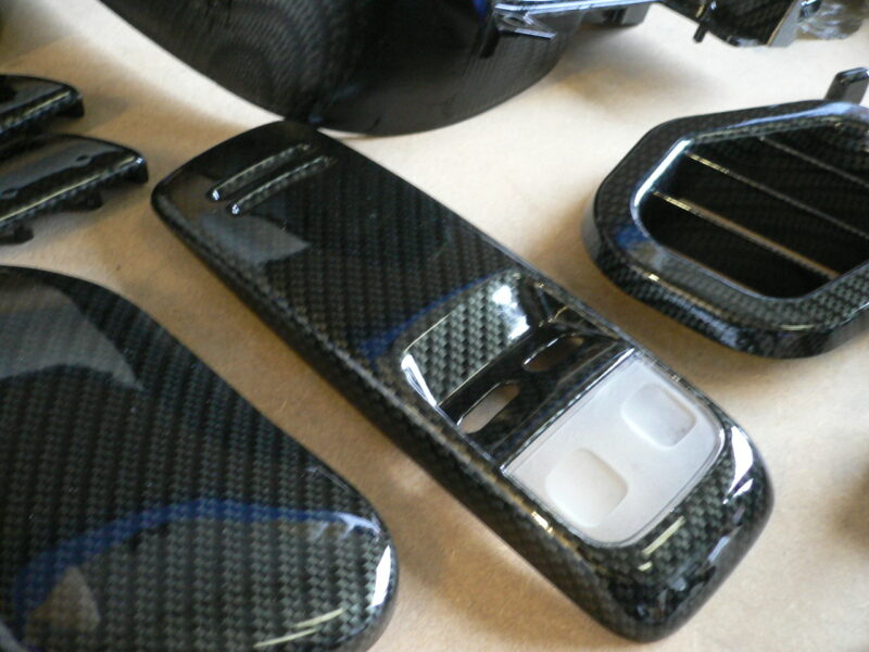 Carbon dipped interior parts