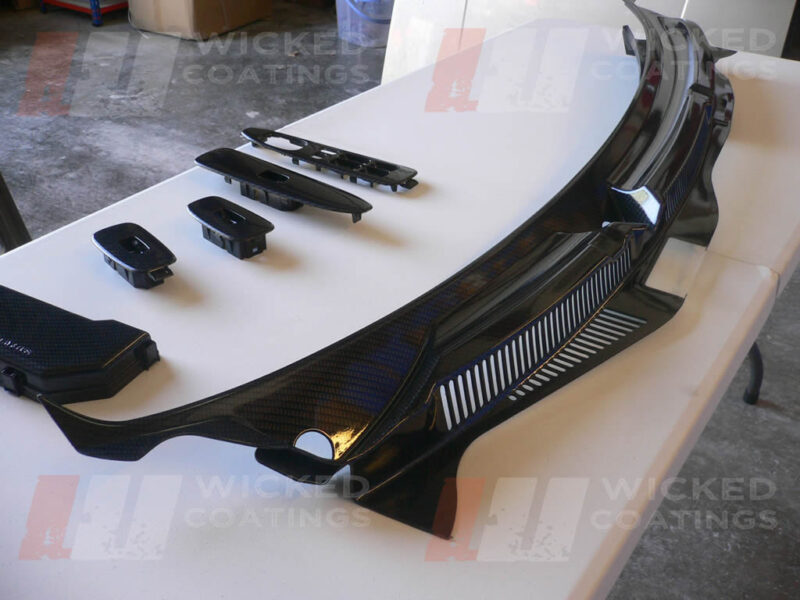 Golf R32 scuttle tray carbon dipped