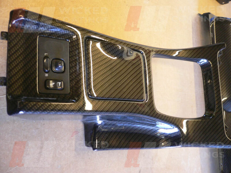 Nissan 300zx centre console part- carbon dipped
