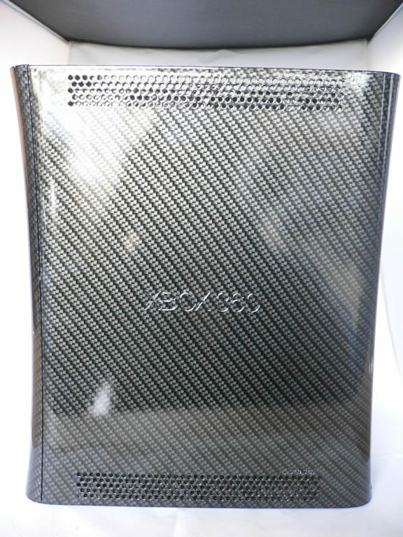 xbox 360 carbon dipped over black base