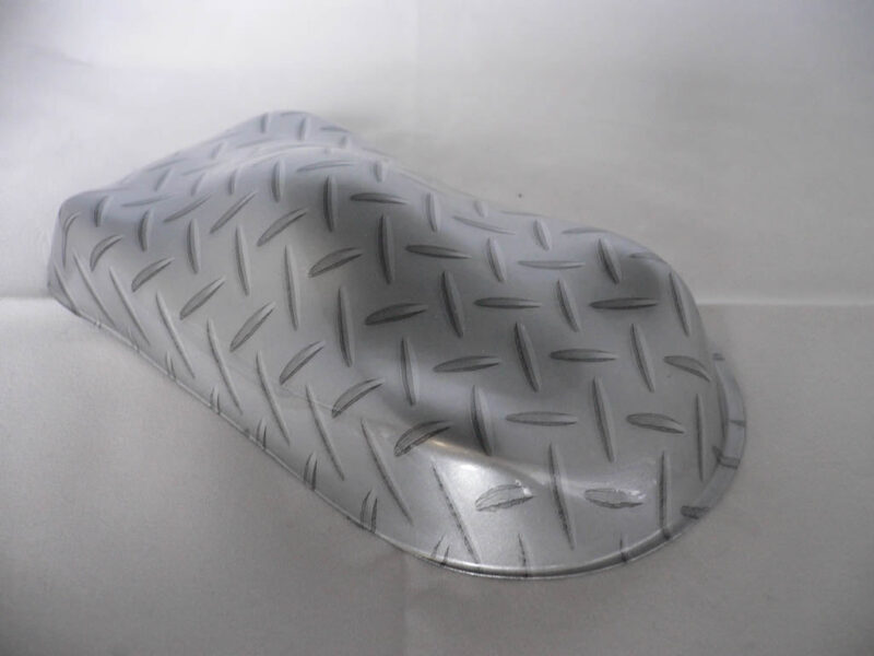 chequer plate over silver