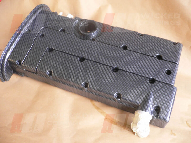 Vauxhall rocker cover - carbon dip before laquer