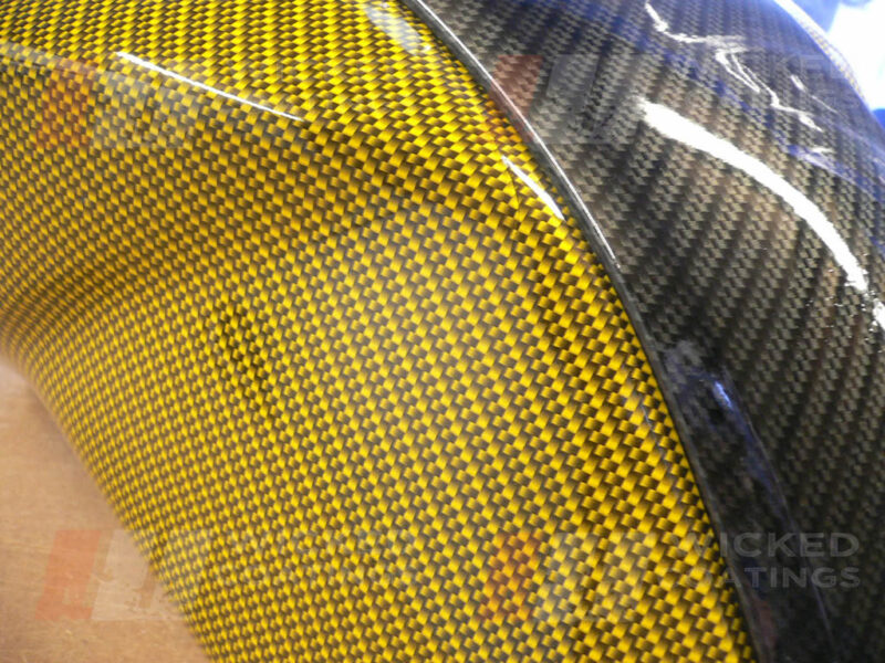 3 piece motorcycle tank carbon and carbon kevlar dip