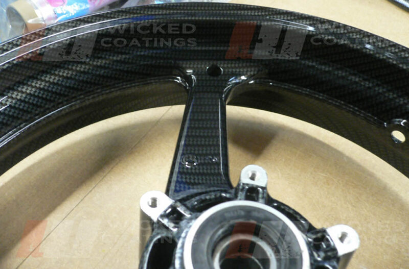 carbon dipped motorcycle wheel (honda cbr 600)