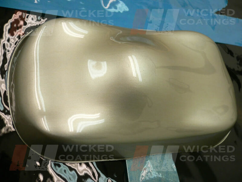 'brushed aluminium' on silver base
