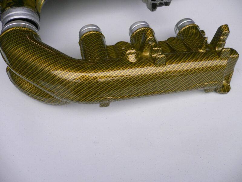 Vauxhal vectra V6 plenum parts black carbon weave over yellow