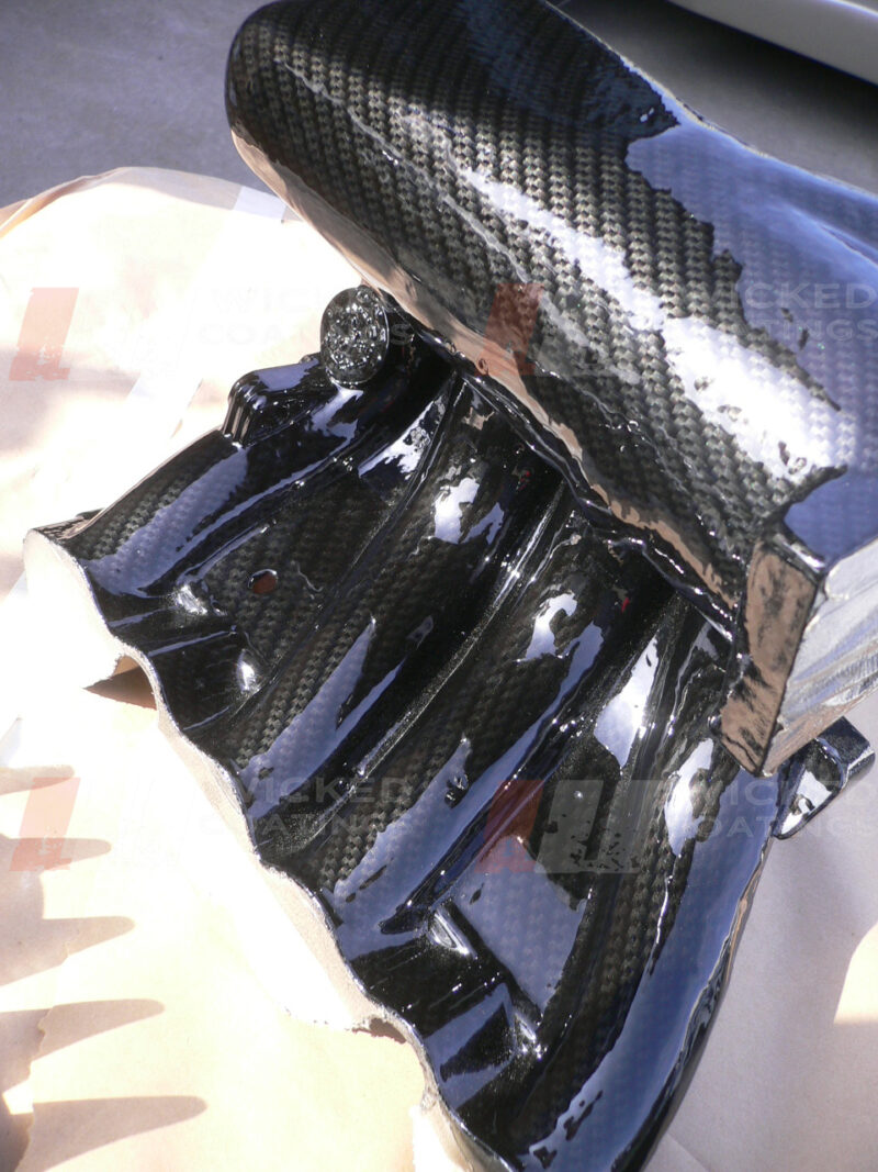 VW G60 inlet plenum in carbon dip