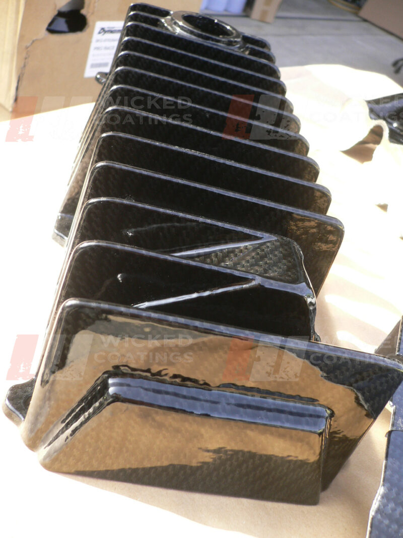 VW G60 finned rocker cover in carbon dip