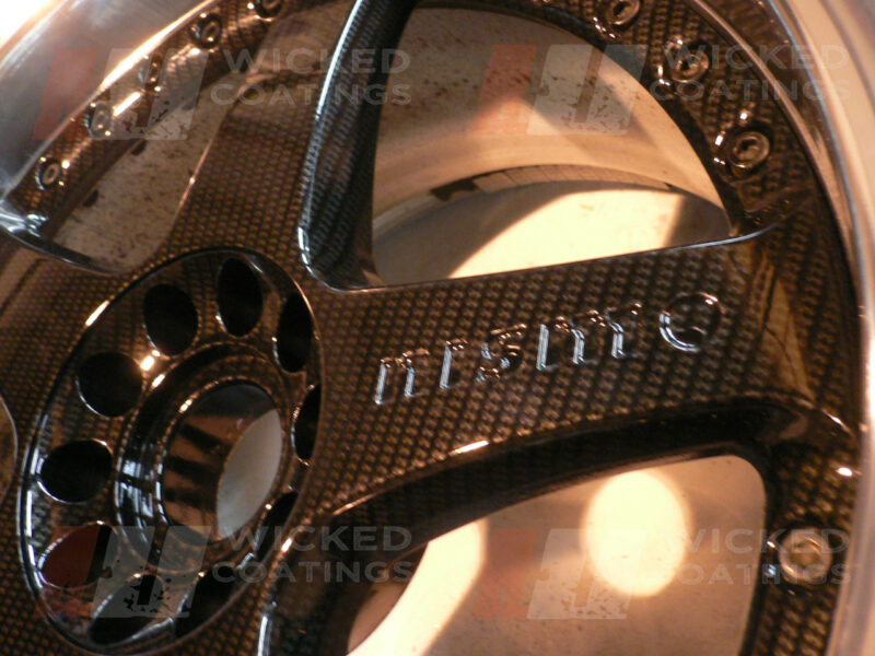 Carbon dipped 2 piece wheel centres