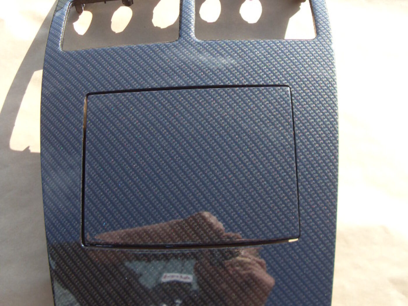 carbon dipped aston martin centre console