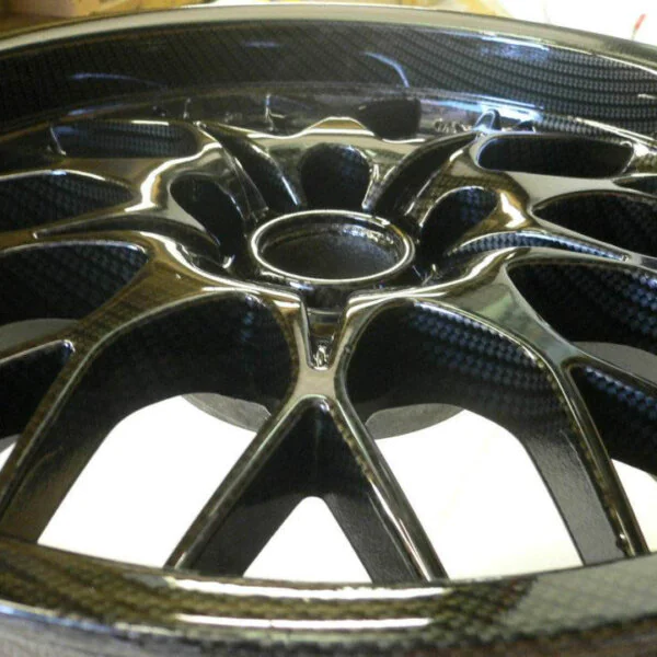 carbon dipping on car wheels