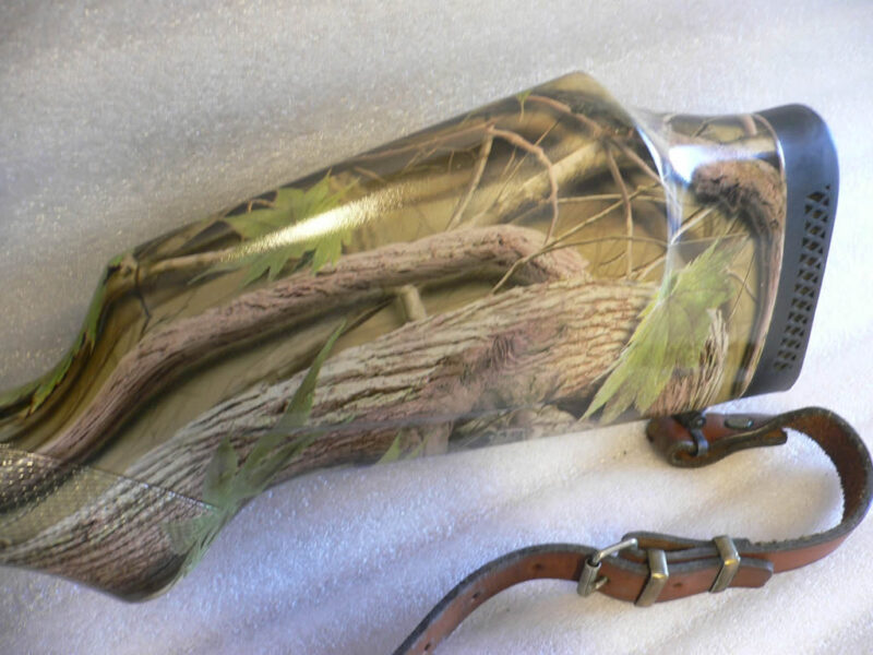 Real camo dipped rifle