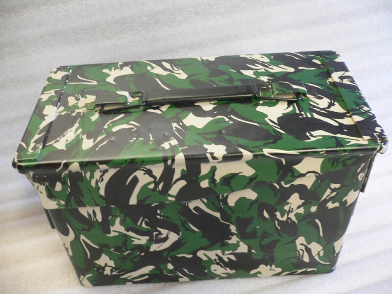 Camo dipped ammunition box
