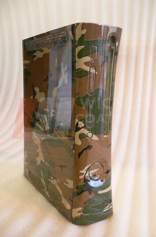 Canvas camo dipped xbox case