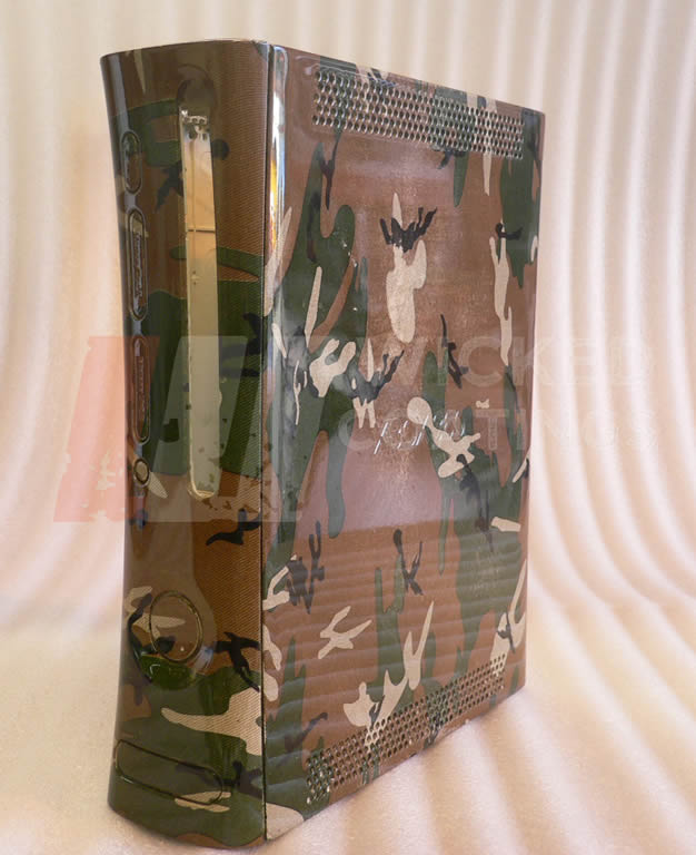 Canvas camo dipped xbox case
