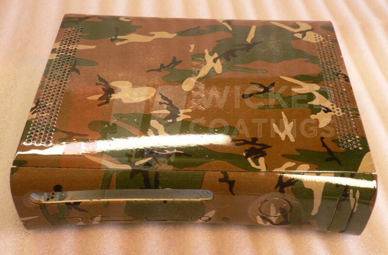 Canvas camo dipped xbox case