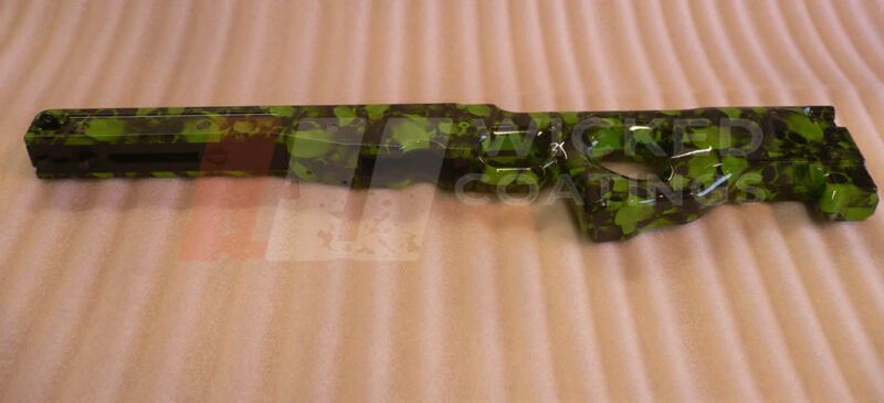 Skulls over bright green base
