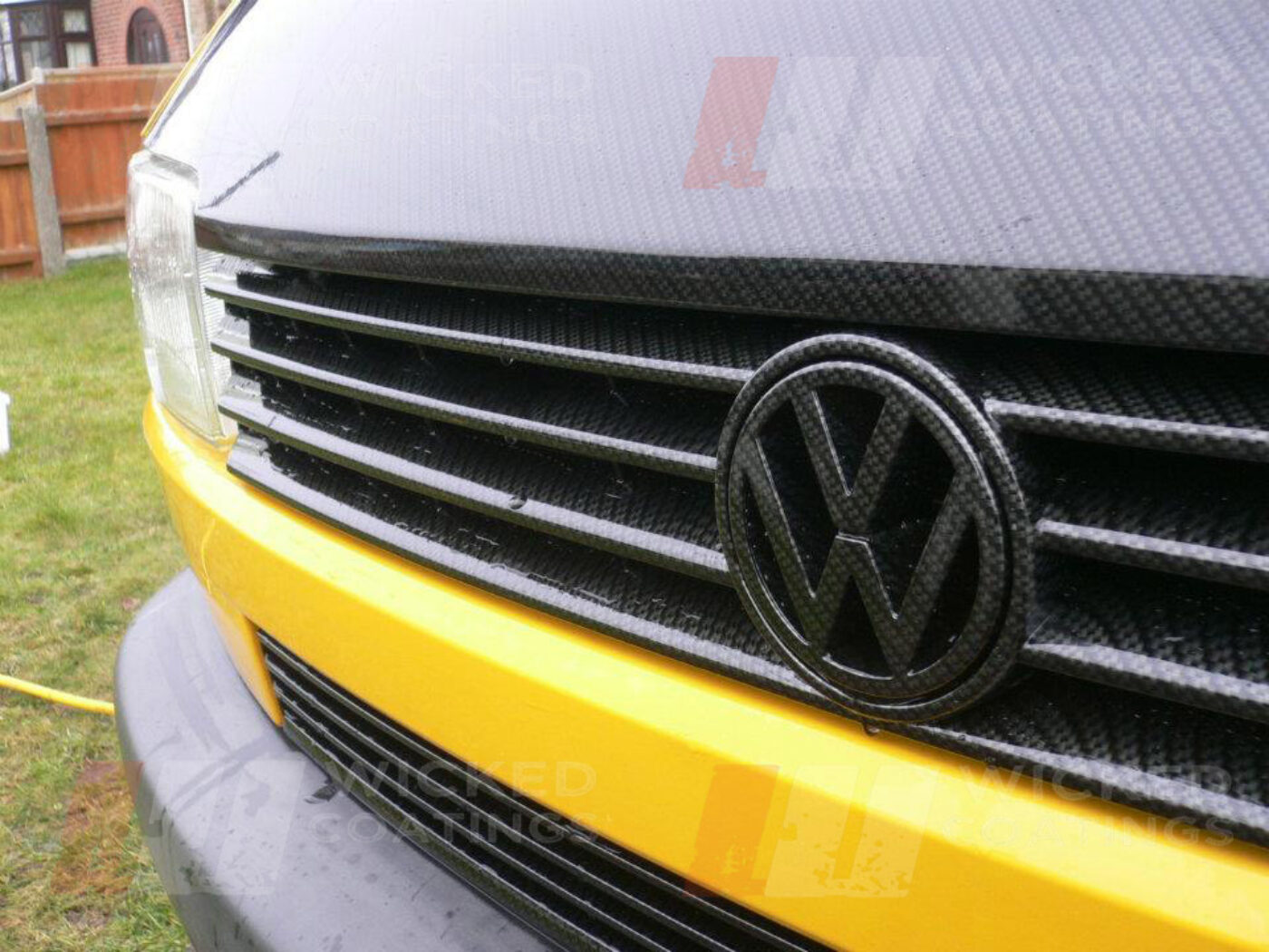 Carbon dipped bonnet and grills