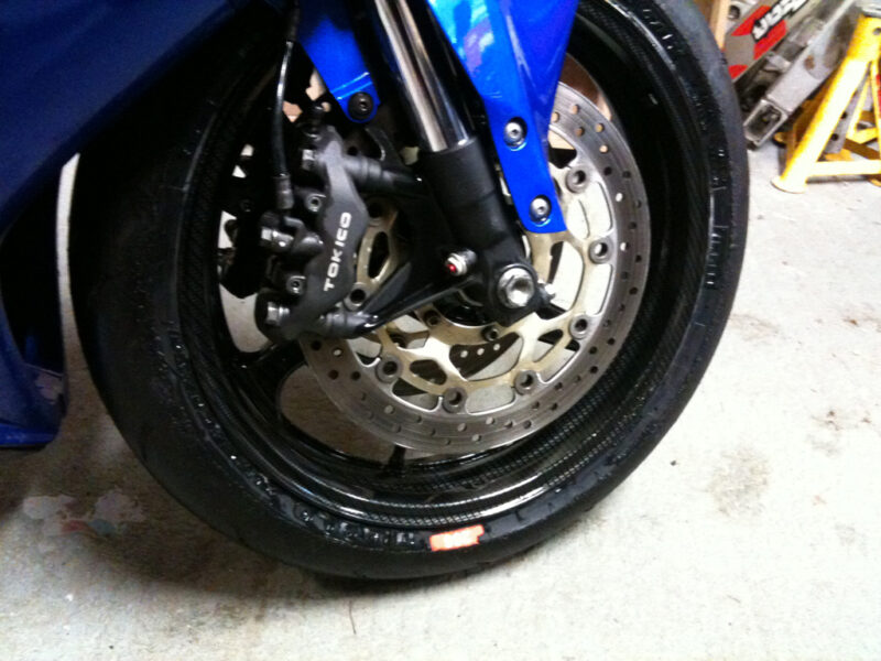 CBR 600 carbon dipped front wheel