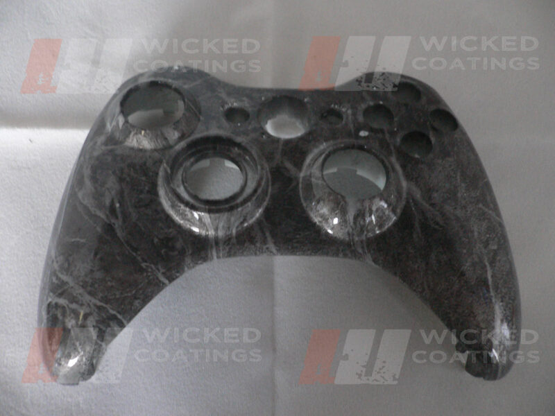 marble effect water transfer printing on xbox control pad