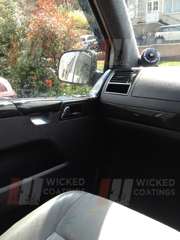 VW T5 interior parts in carbon