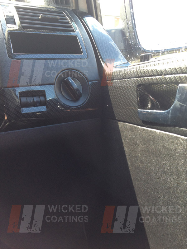 VW T5 interior parts in carbon