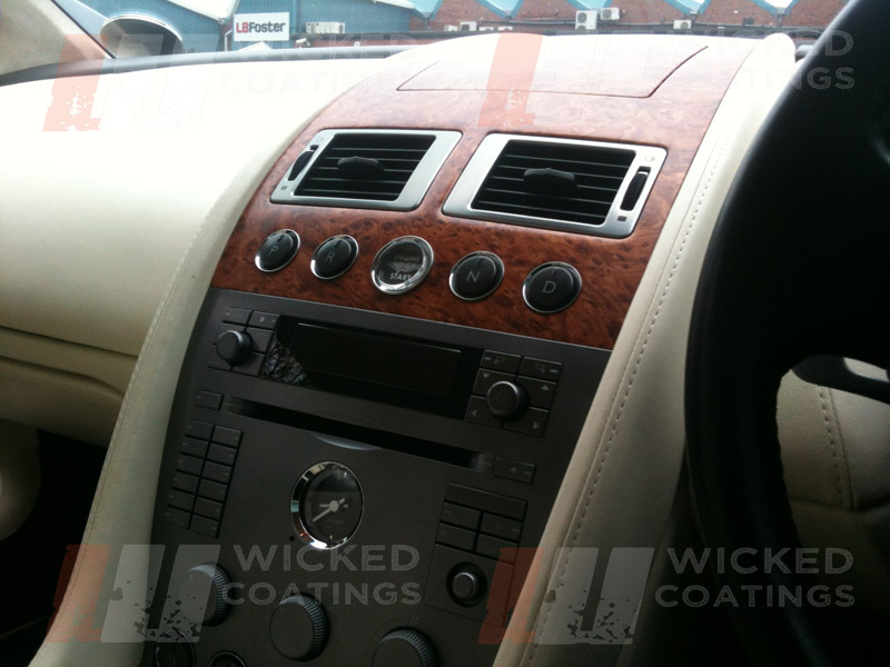 Aston Martin walnut dipped centre dash