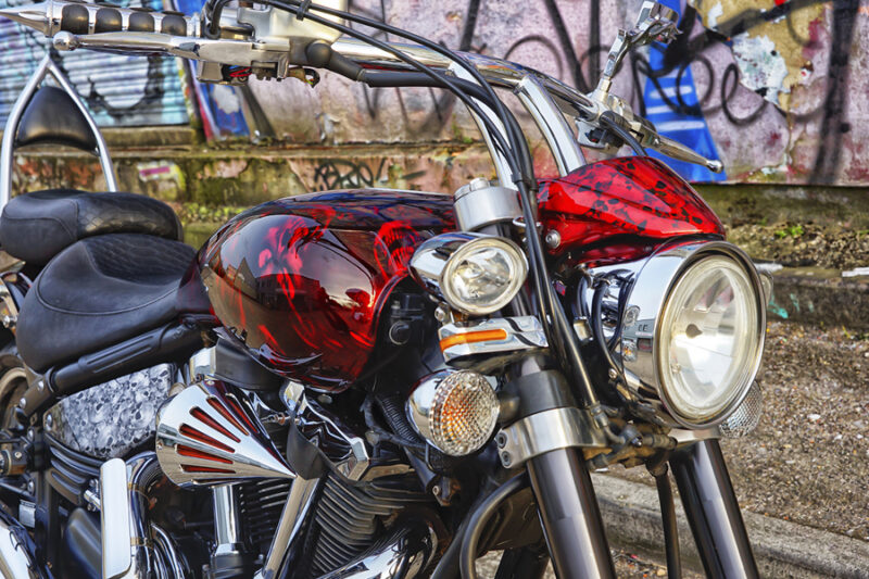 Yamaha Warrior in skulls