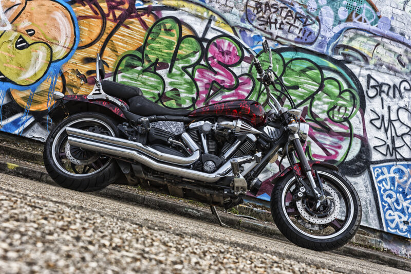 Yamaha Warrior in skulls