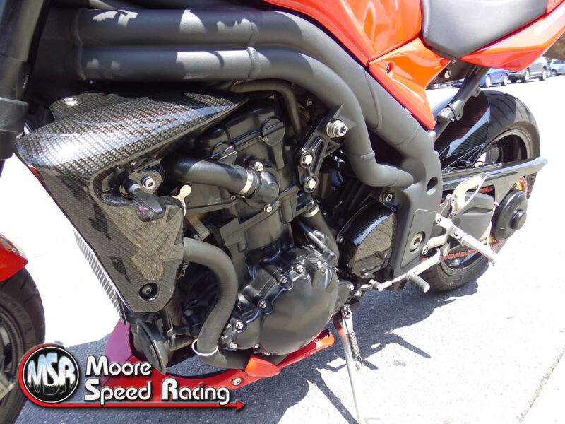 Nice side view of carbon dipping (water transfer printing) work on this bike
