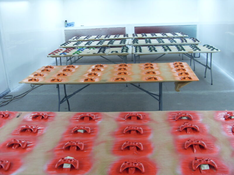 Custom xBox 360 controllers painting at Wicked Coatings