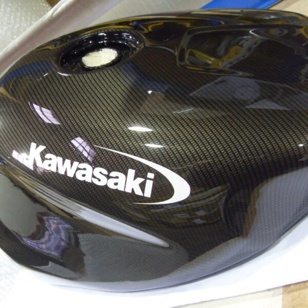 Kawasaki motorbike carbon dipped parts