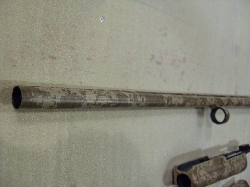 Brown camo dipped gun stock