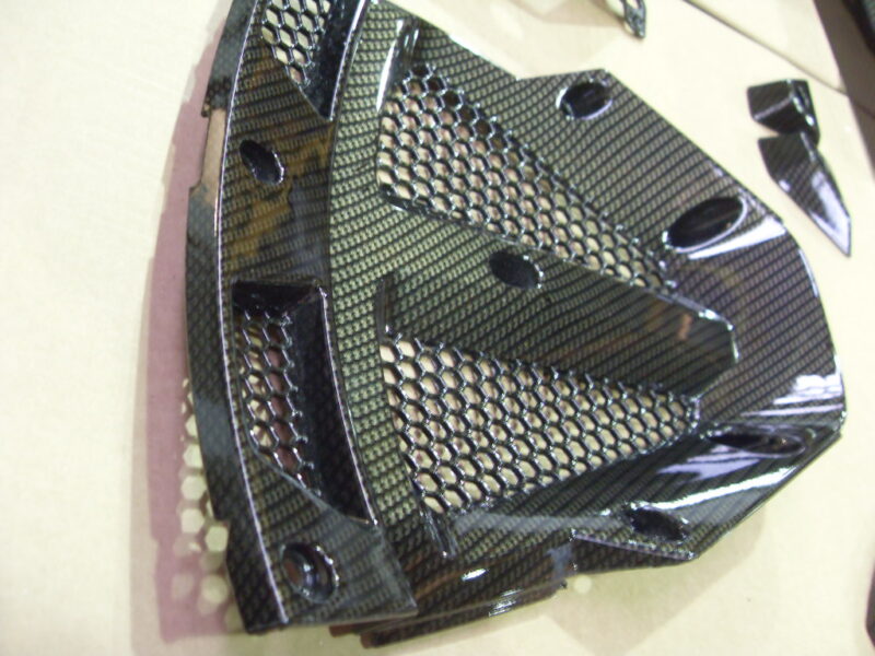 Carbon dipped super bike parts