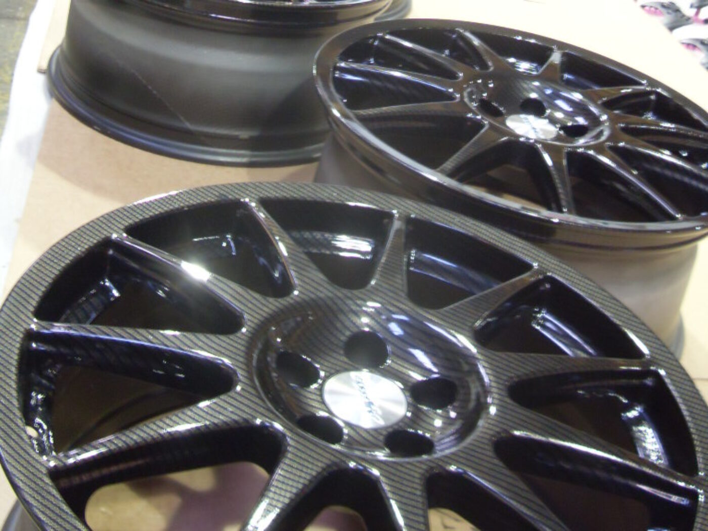 Carbon dipped car rim