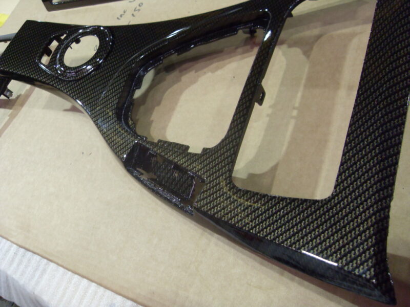 Carbon dipped car interior
