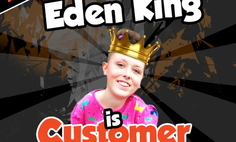Congratulations Eden King – You are September’s “Customer of the Month!”