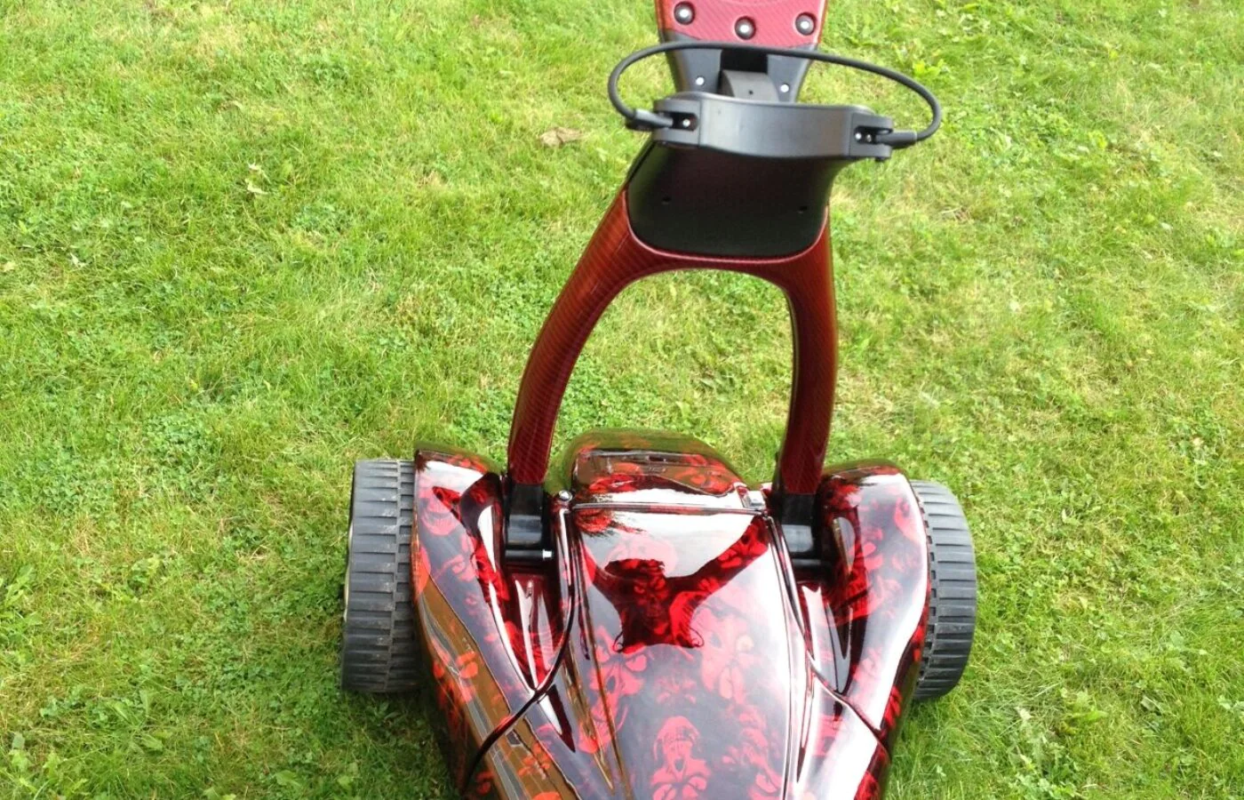 James Anderson – hydro dipped electric golf trolley