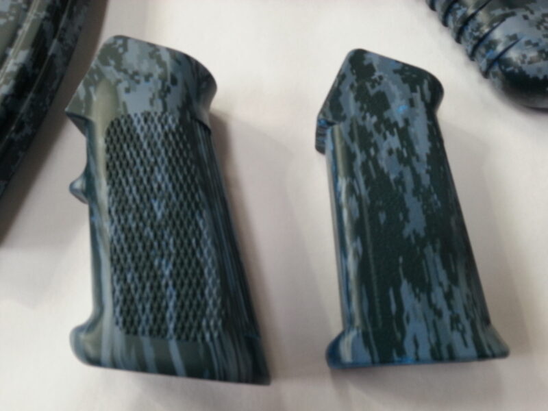 Gun Elements Coated In Camouflage Hydrographic Film