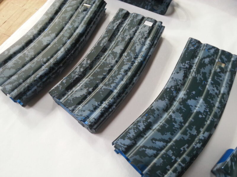 Gun Elements Coated In Camouflage Hydrographic Film