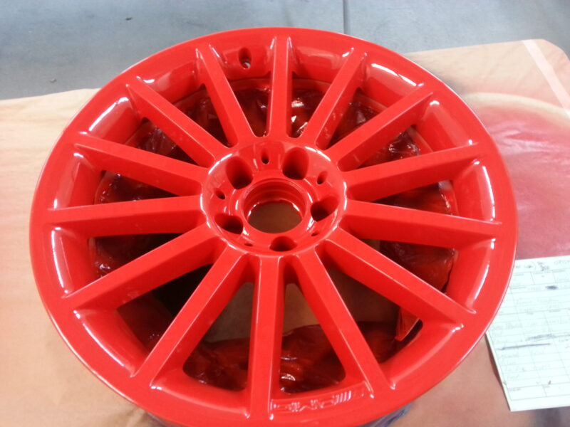 Mercedes AMG alloy Wheels Painted Red