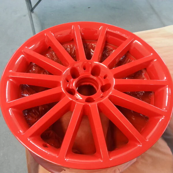 Mercedes AMG alloy Wheels Painted Red
