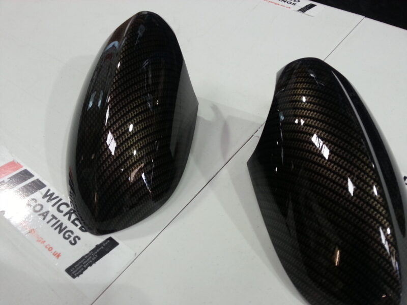 BMW M3 Interior Various Parts Coated In Carbon Fibre Hydrographic Film Painted Black