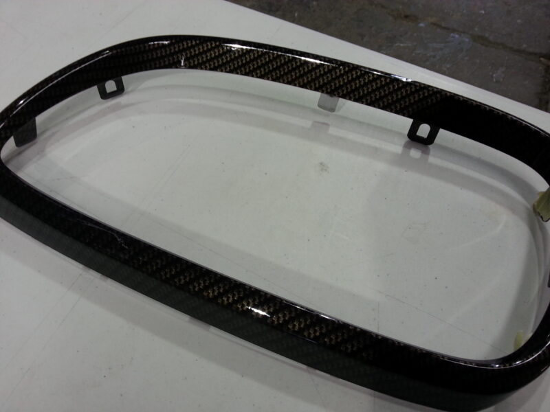 BMW M3 Interior Various Parts Coated In Carbon Fibre Hydrographic Film Painted Black