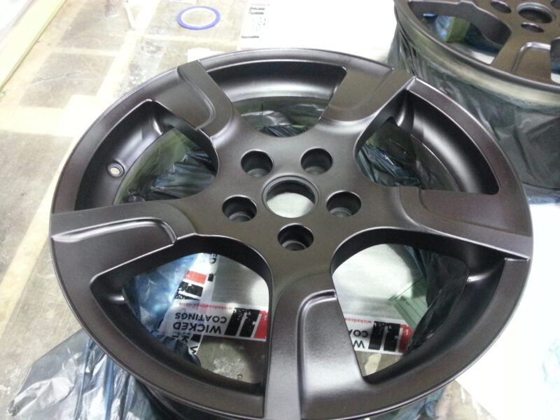 Car Alloy Wheels Painted Black