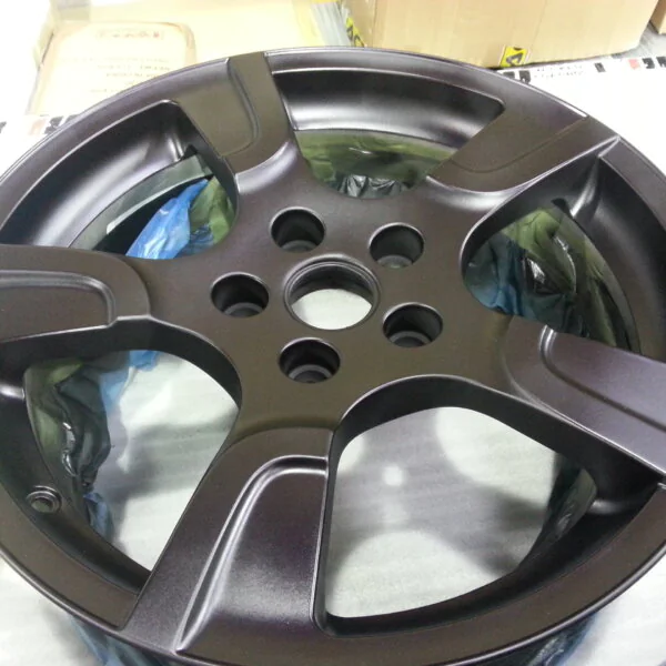 Car Alloy Wheels Painted Black