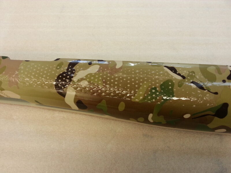 Gun Coated In Military Camouflage Hydrographic Film