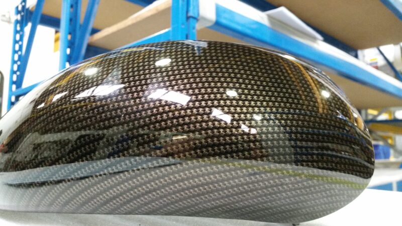 Car interior elements coated in carbon fibre