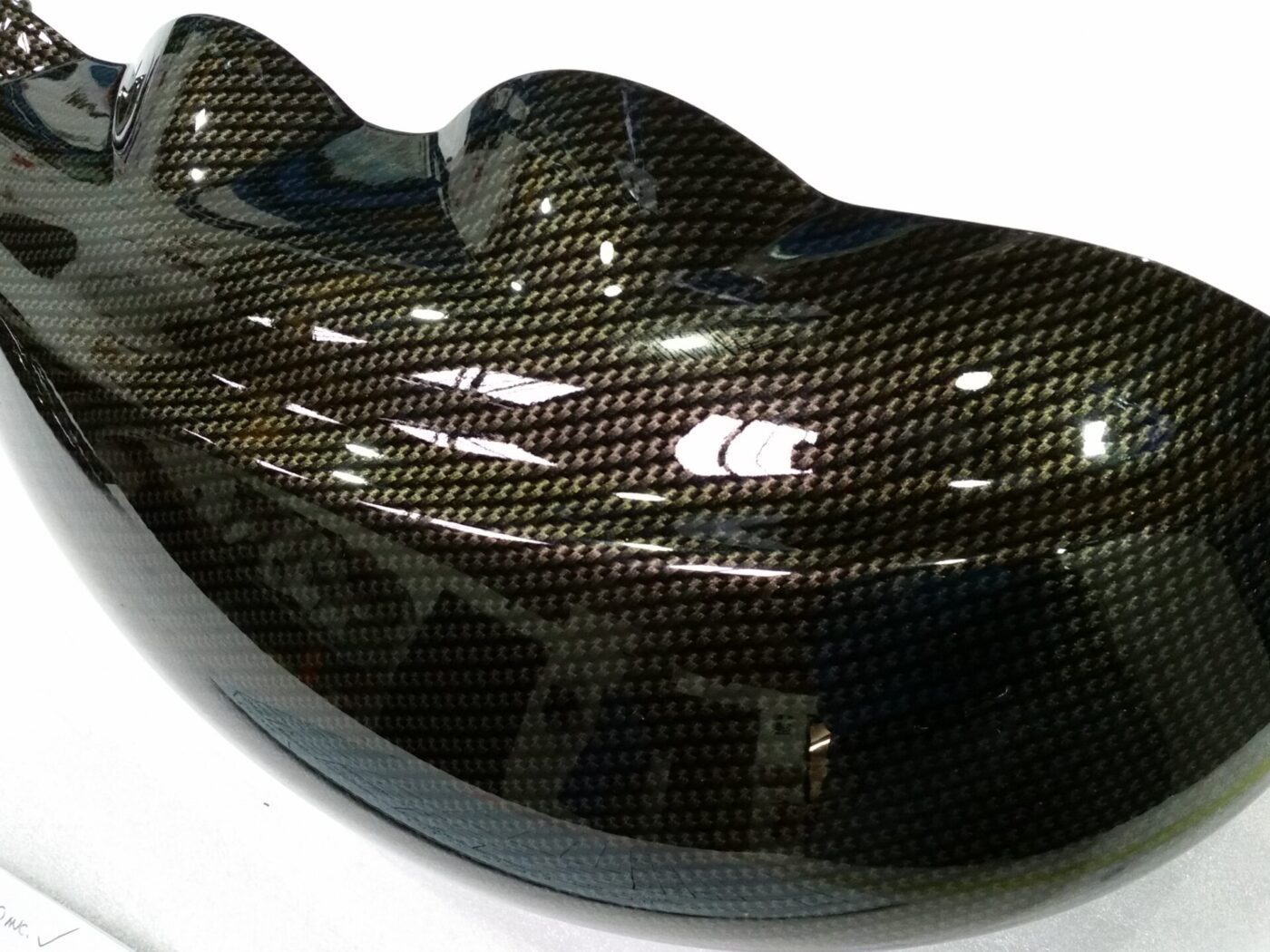 Car interior elements coated in carbon fibre