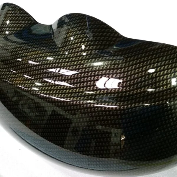 Car interior elements coated in carbon fibre